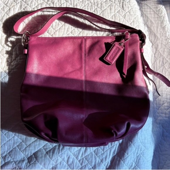 Coach soho hobo bucket buckle bag purple purse oversized crossbody C0968
13882 - Picture 6 of 16